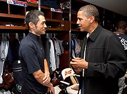 Obama with Ichiro Suzuki